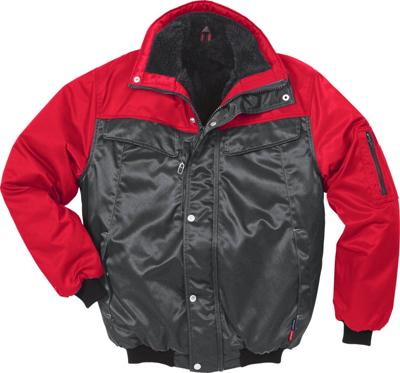Fristads-Kansas Icon Two Winter Pilotenjacke 4813 PP Grau/Rot