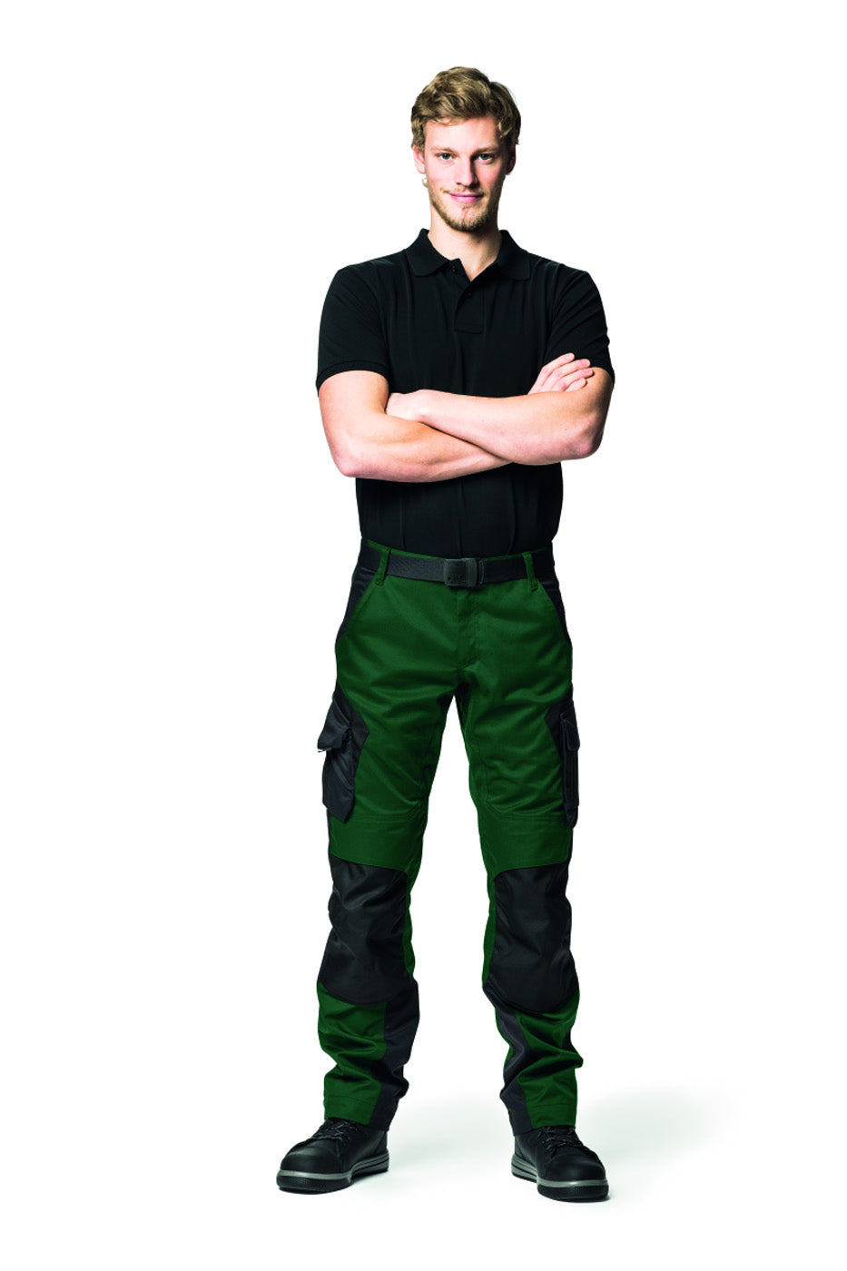 FHB FLORIAN Arbeitshose grün/schwarz