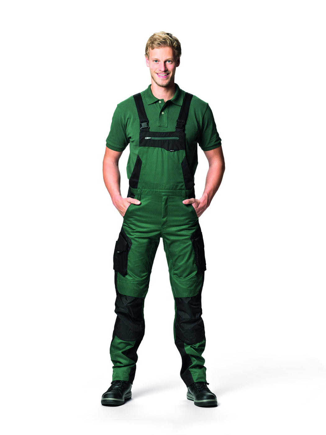 FHB PASCAL Latzhose grün/schwarz