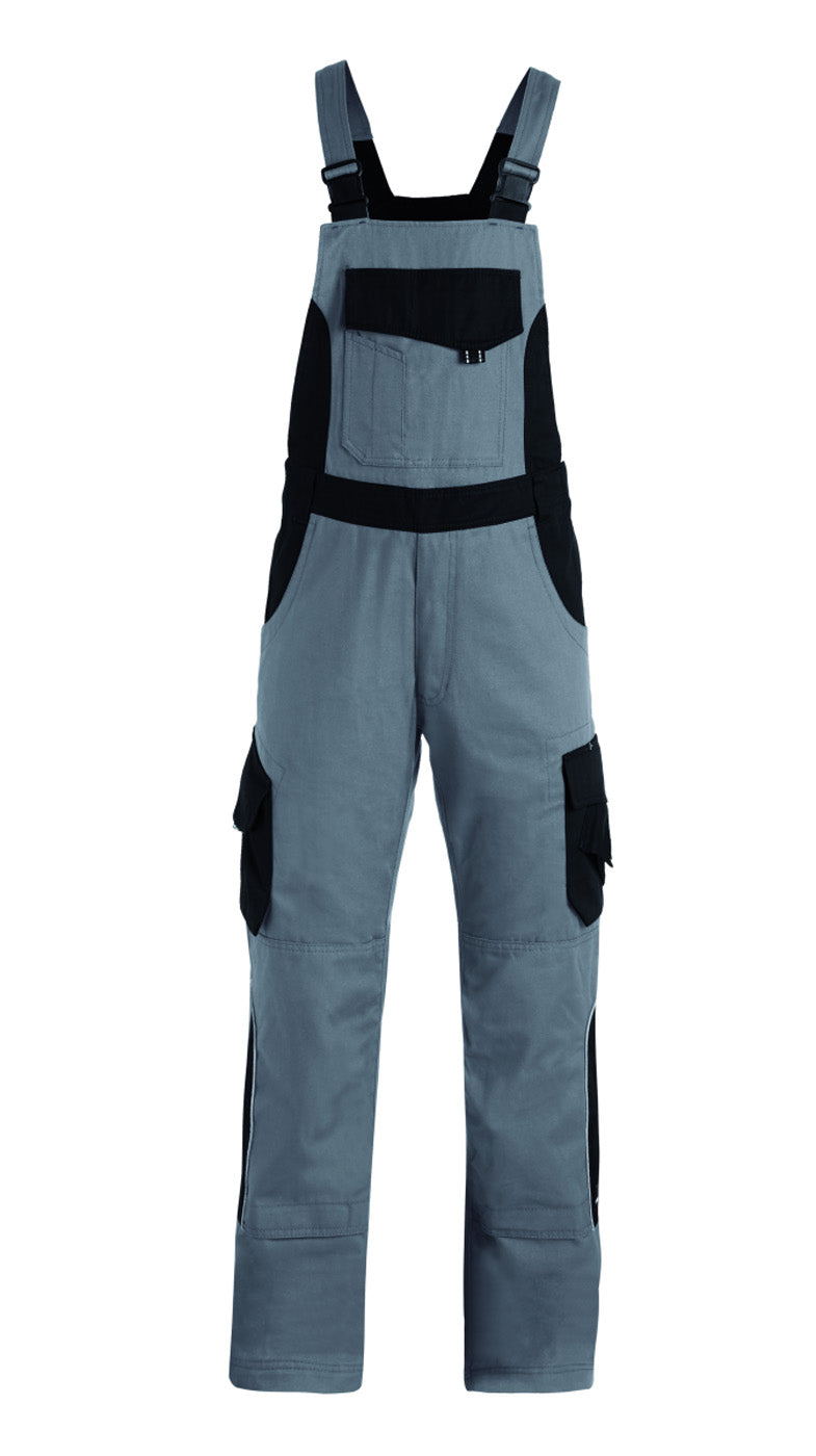 FHB ECKHARD Latzhose grau/schwarz