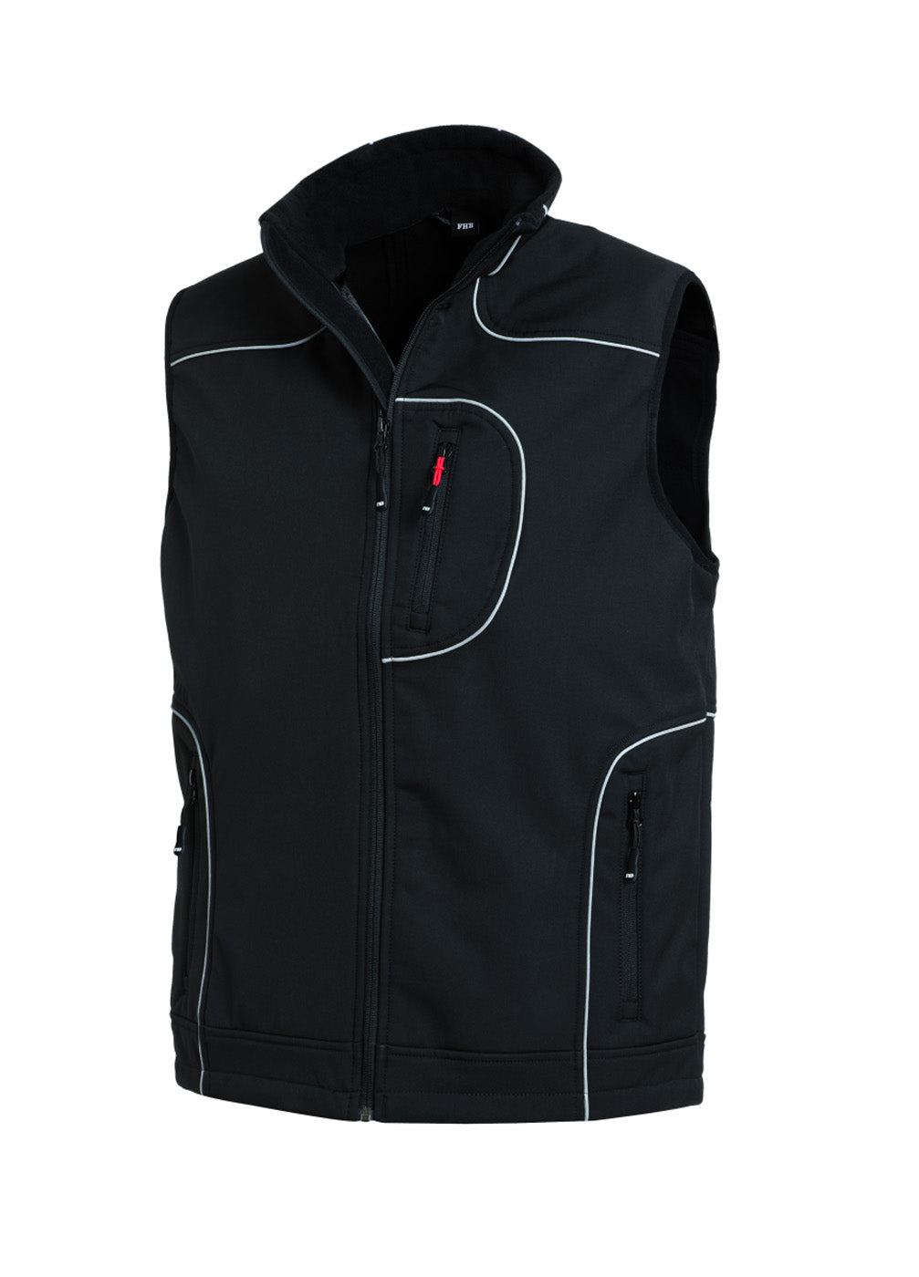 FHB MARTIN Softshell-Weste schwarz