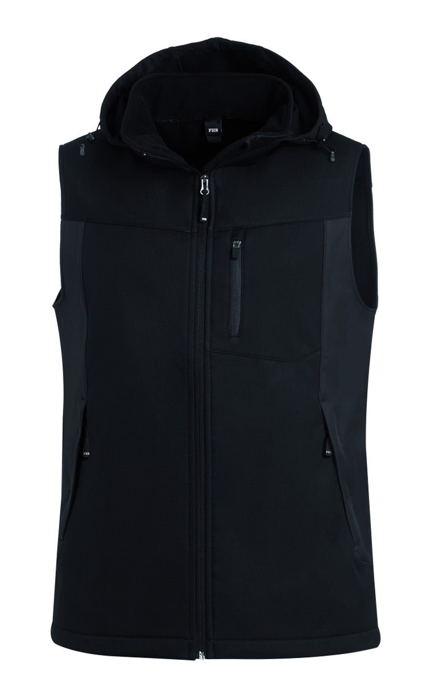 FHB JUSTUS Softshellweste anthrazit/schwarz