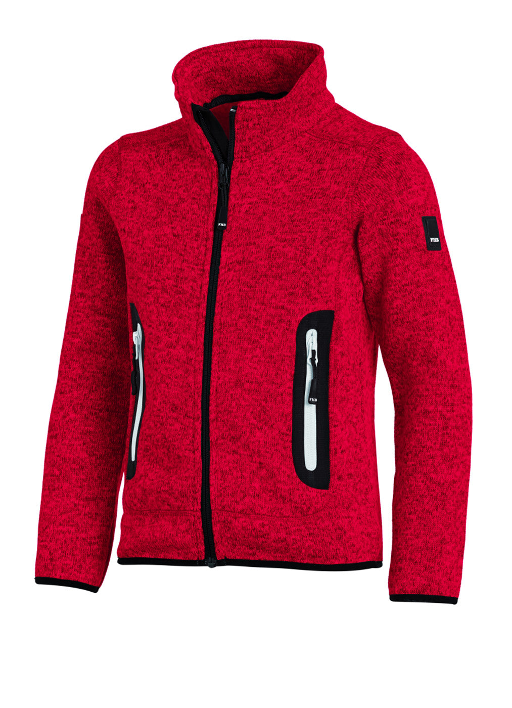 FHB MATS Strick-Fleece-Jacke Kinder rot