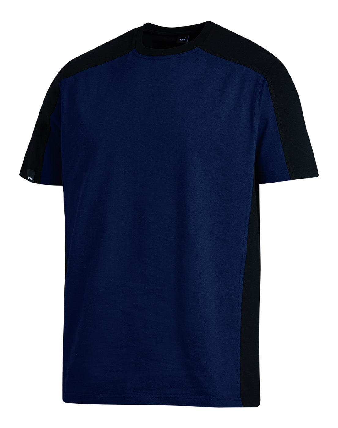 FHB MARC T-Shirt zweifarbig marine/schwarz