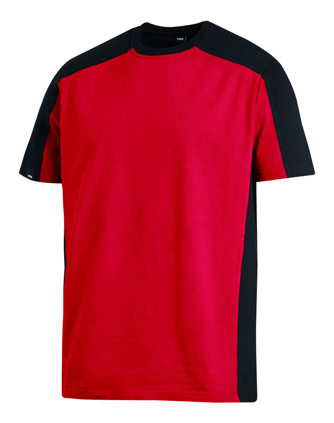 FHB MARC T-Shirt zweifarbig rot/schwarz