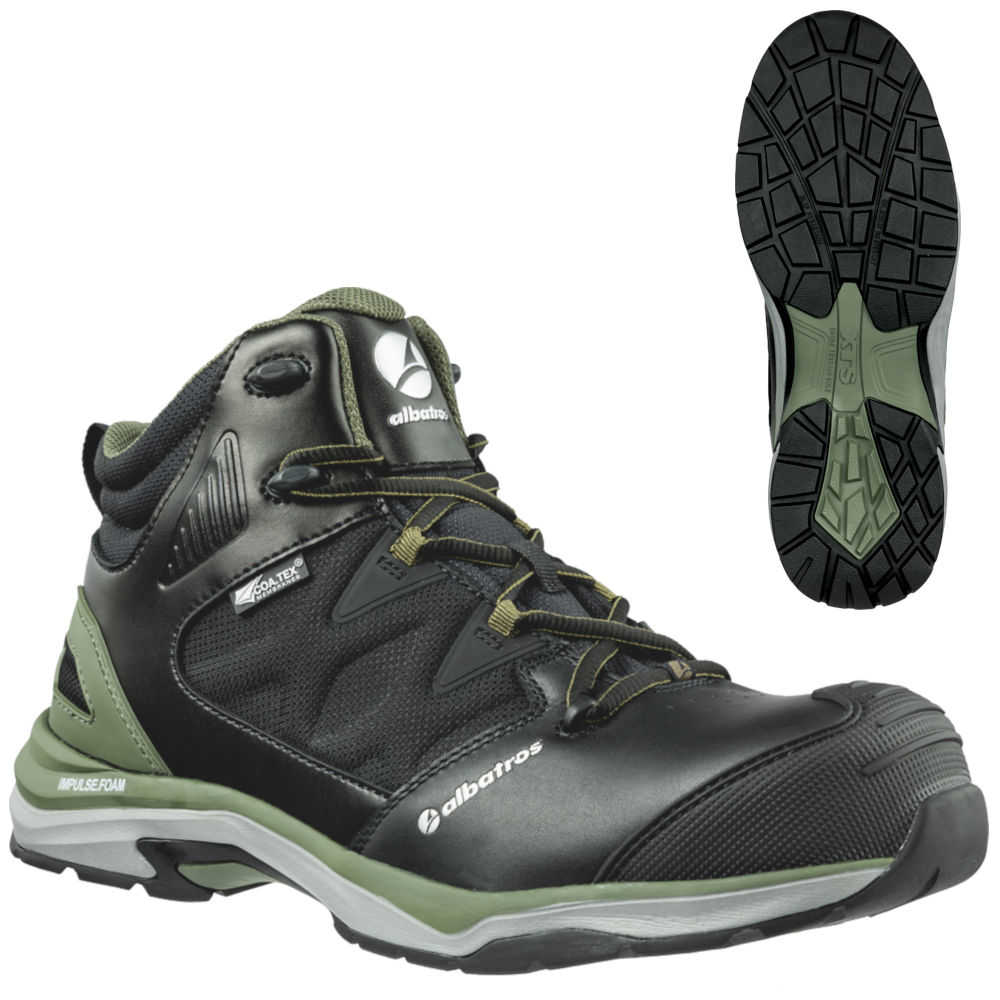 Albatros Ultratrail Olive CTX Mid Sicherheitsschuhe S3 wasserdicht