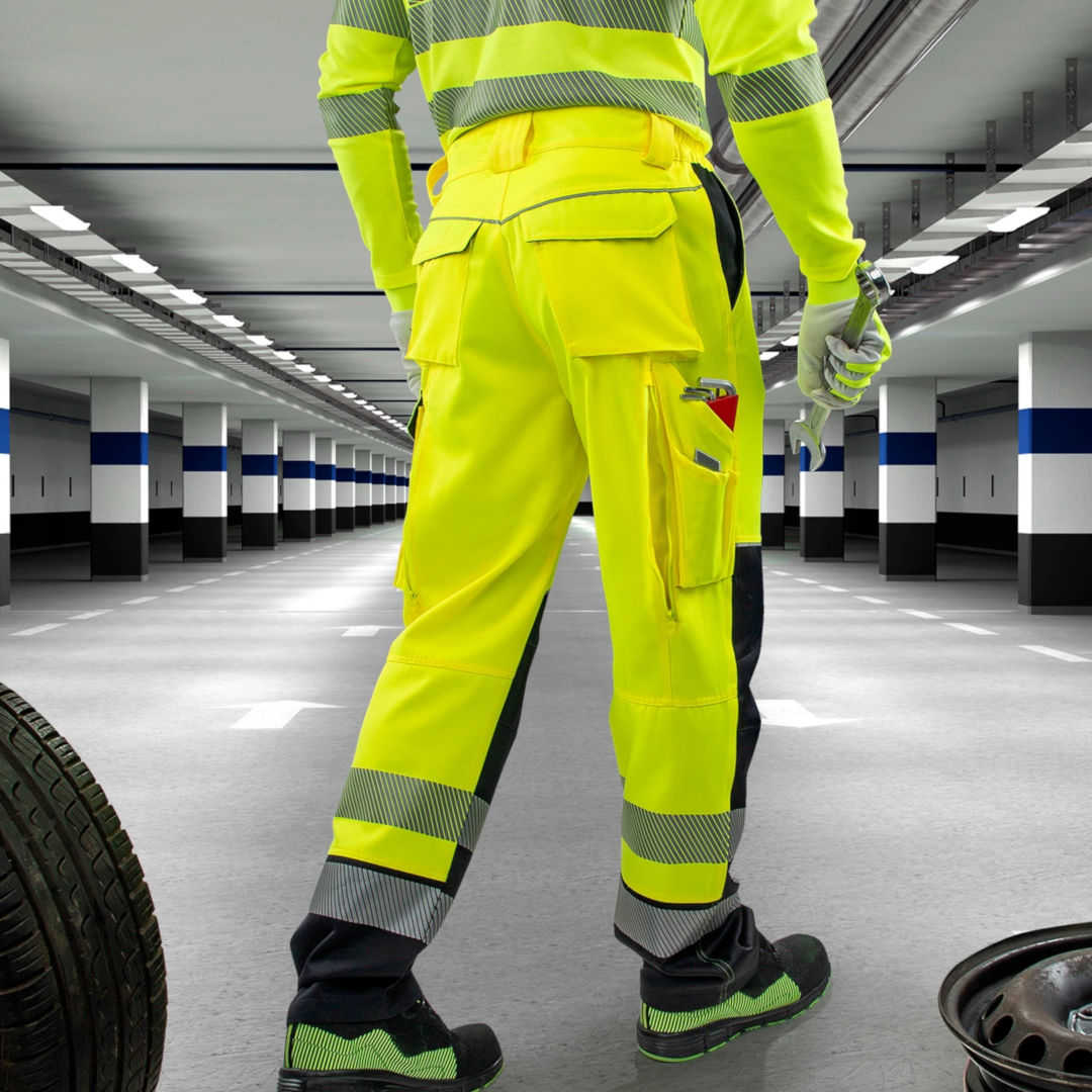 Ardon Warnschutz Bundhose gelb-schwarz EN 20471