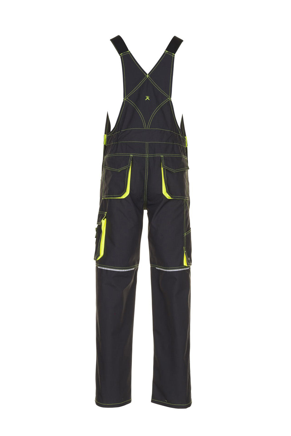 Planam Latzhose Basalt Neon anthrazit/gelb