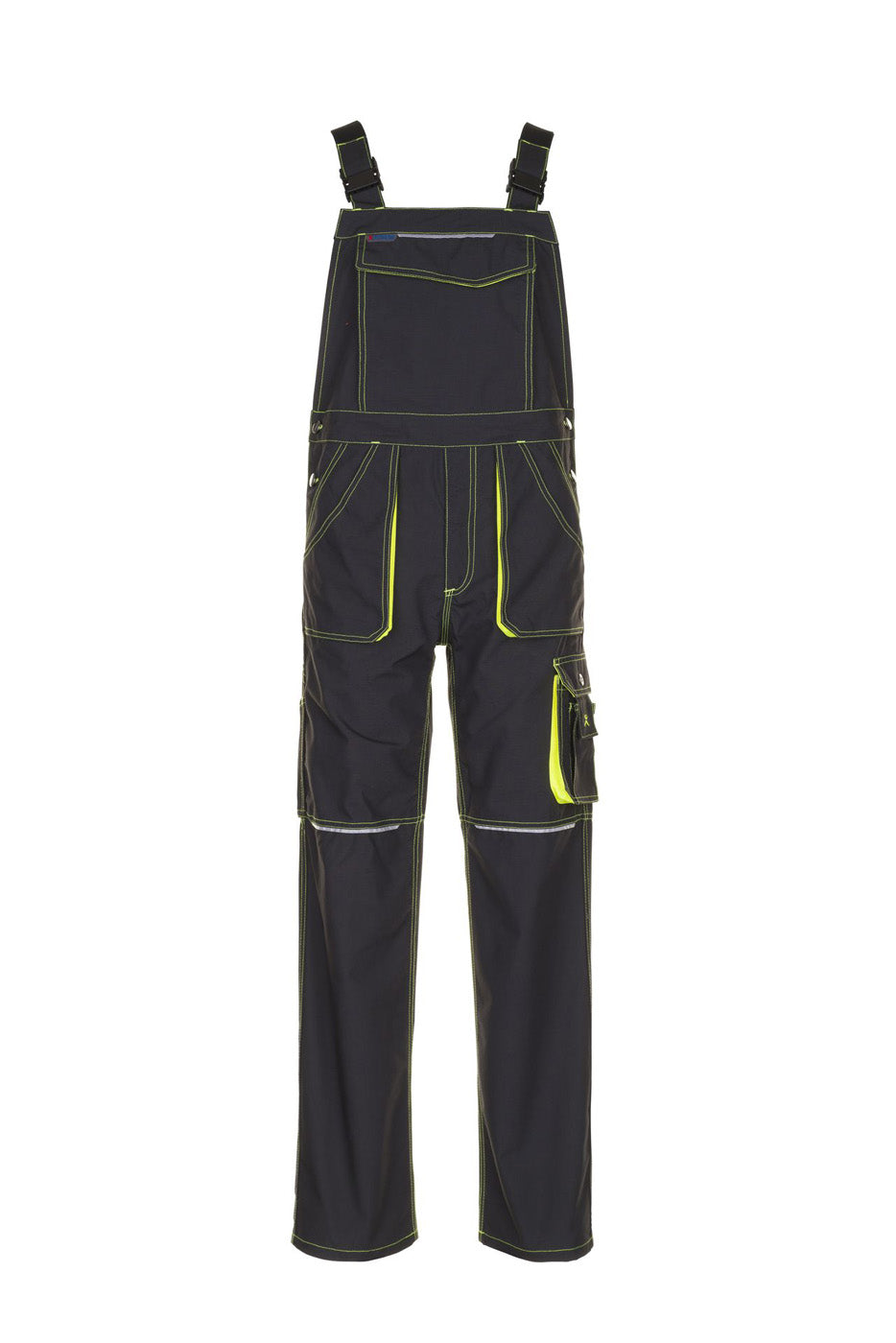 Planam Latzhose Basalt Neon anthrazit/gelb