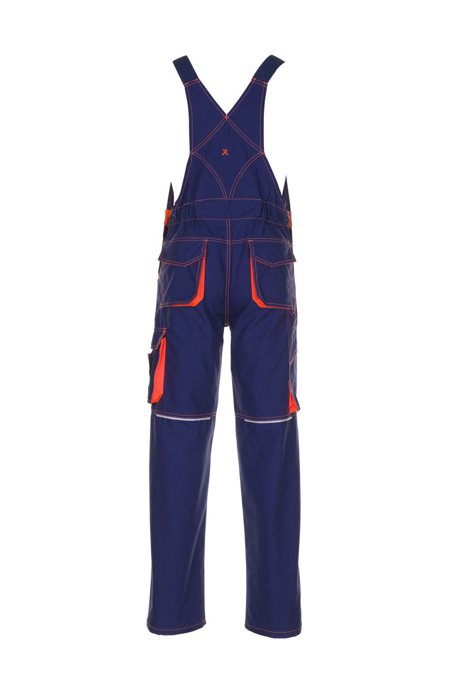 Planam Latzhose Basalt Neon marine/orange