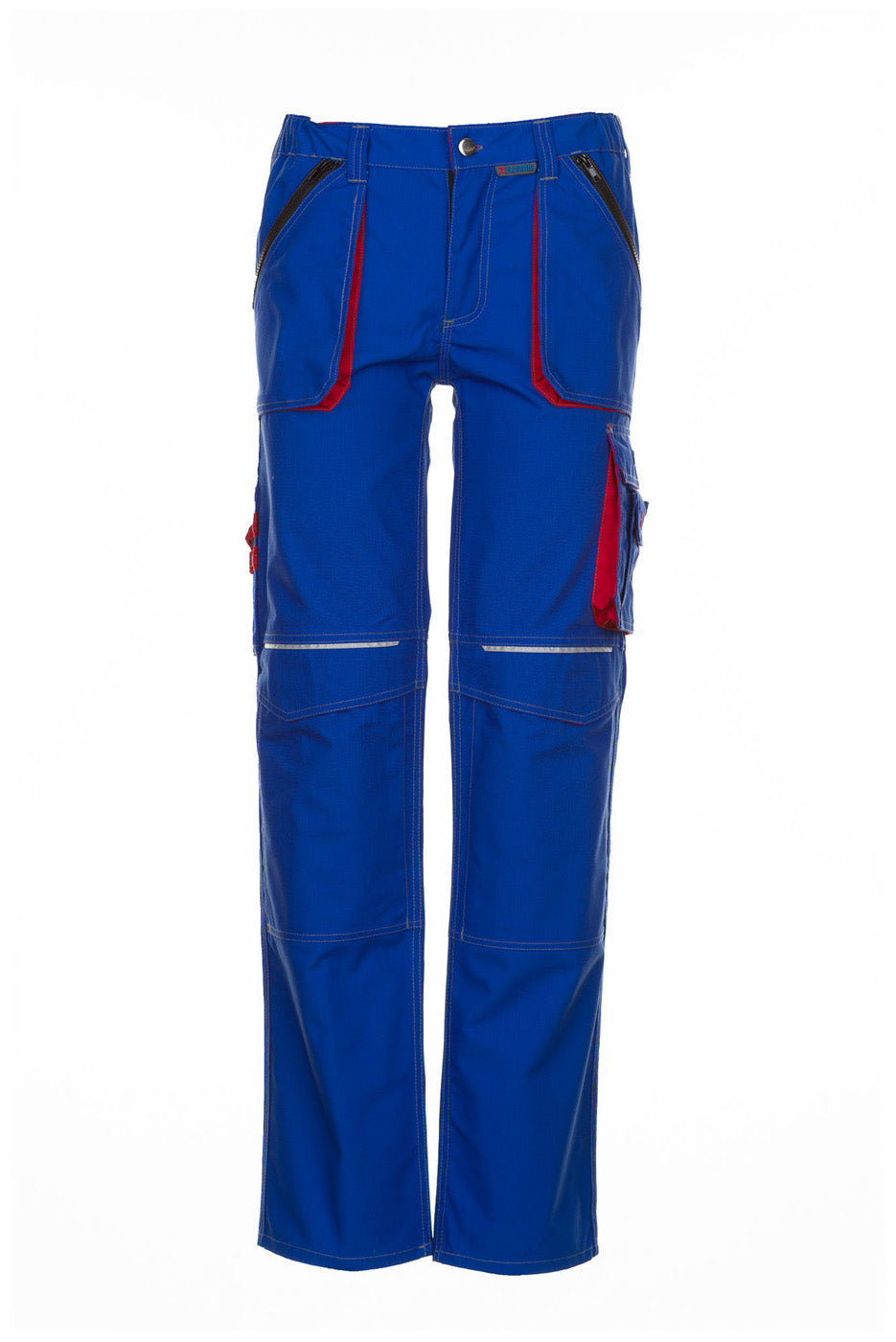 Planam Bundhose Basalt kornblau/rot