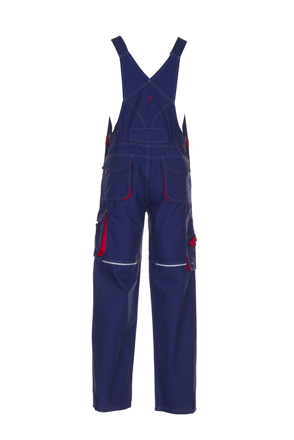 Planam Latzhose Basalt marine/rot