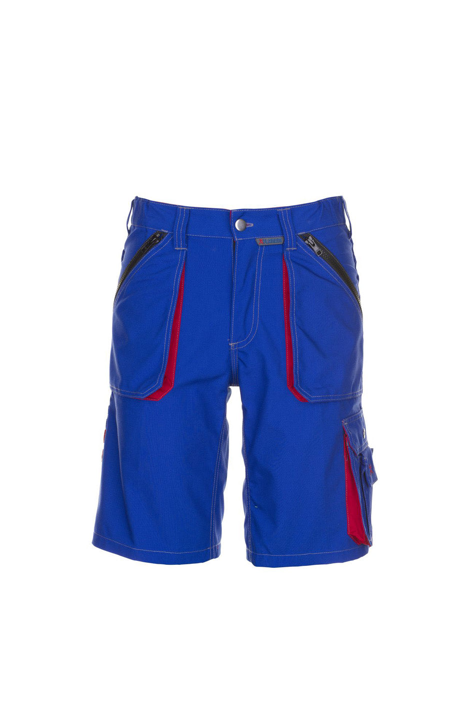 Planam Shorts Basalt kornblau/rot