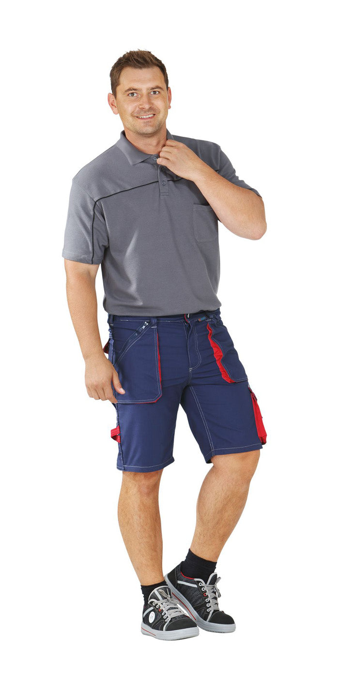 Planam Shorts Basalt marine/rot