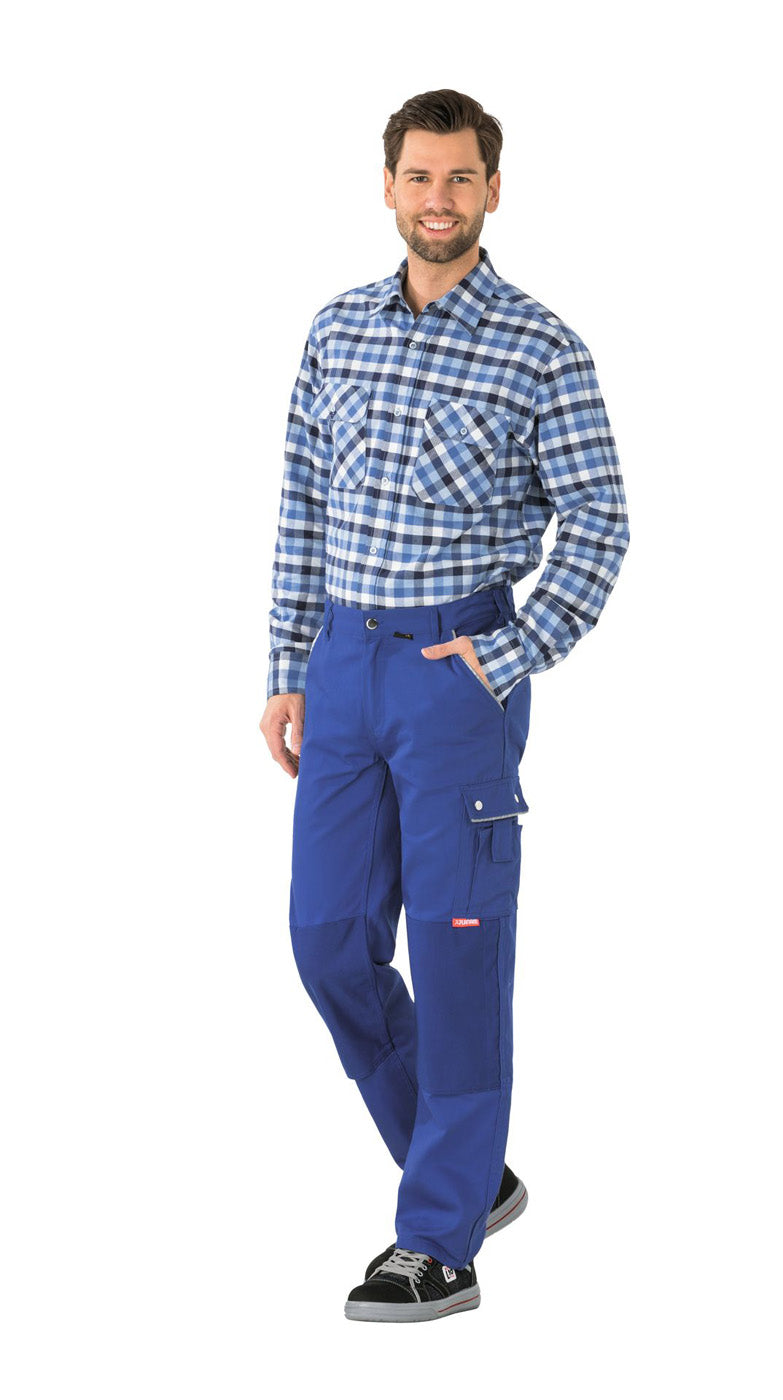 Planam Bundhose Canvas 320 kornblau/kornblau