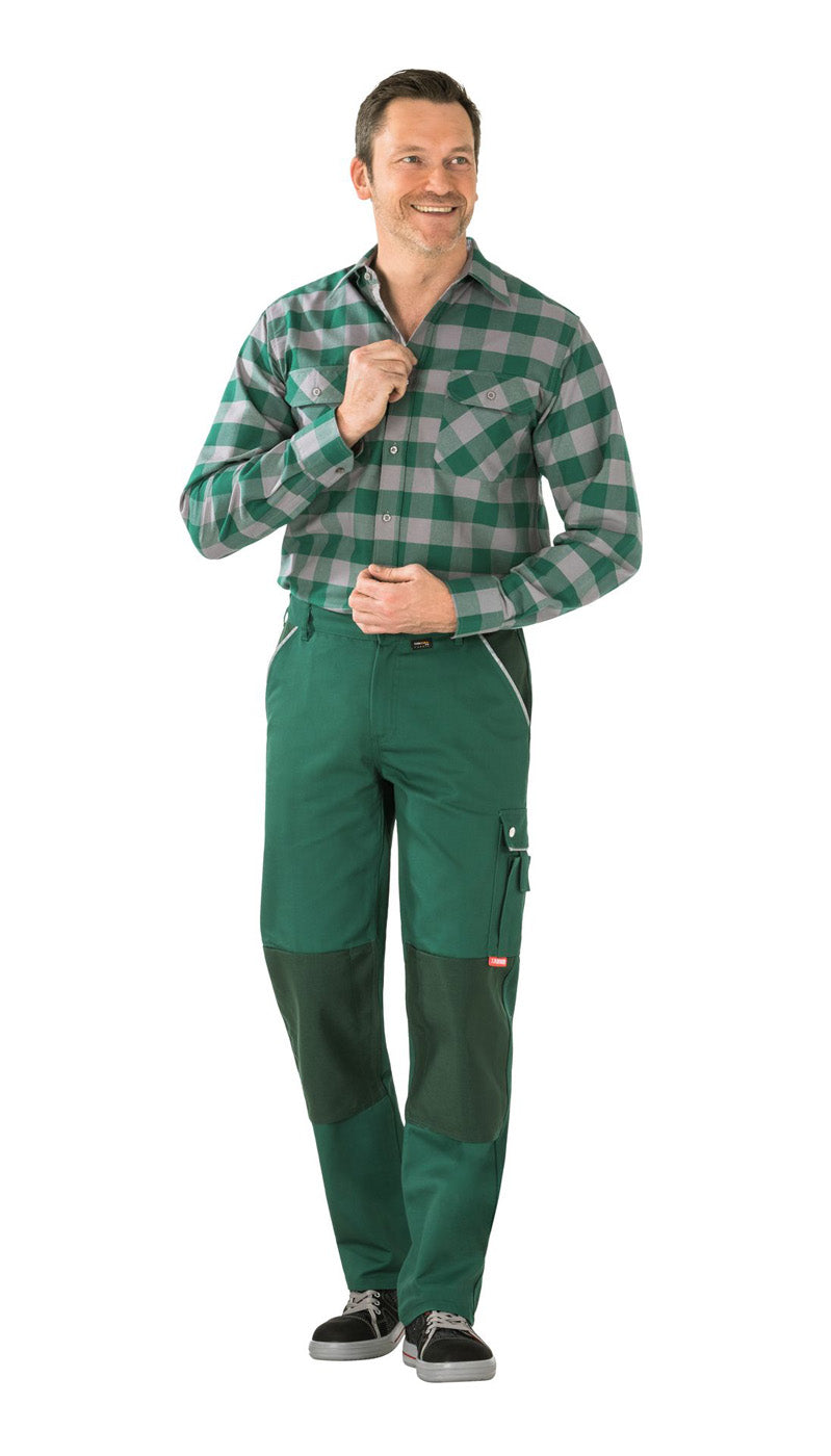 Planam Bundhose Canvas 320 grün/grün