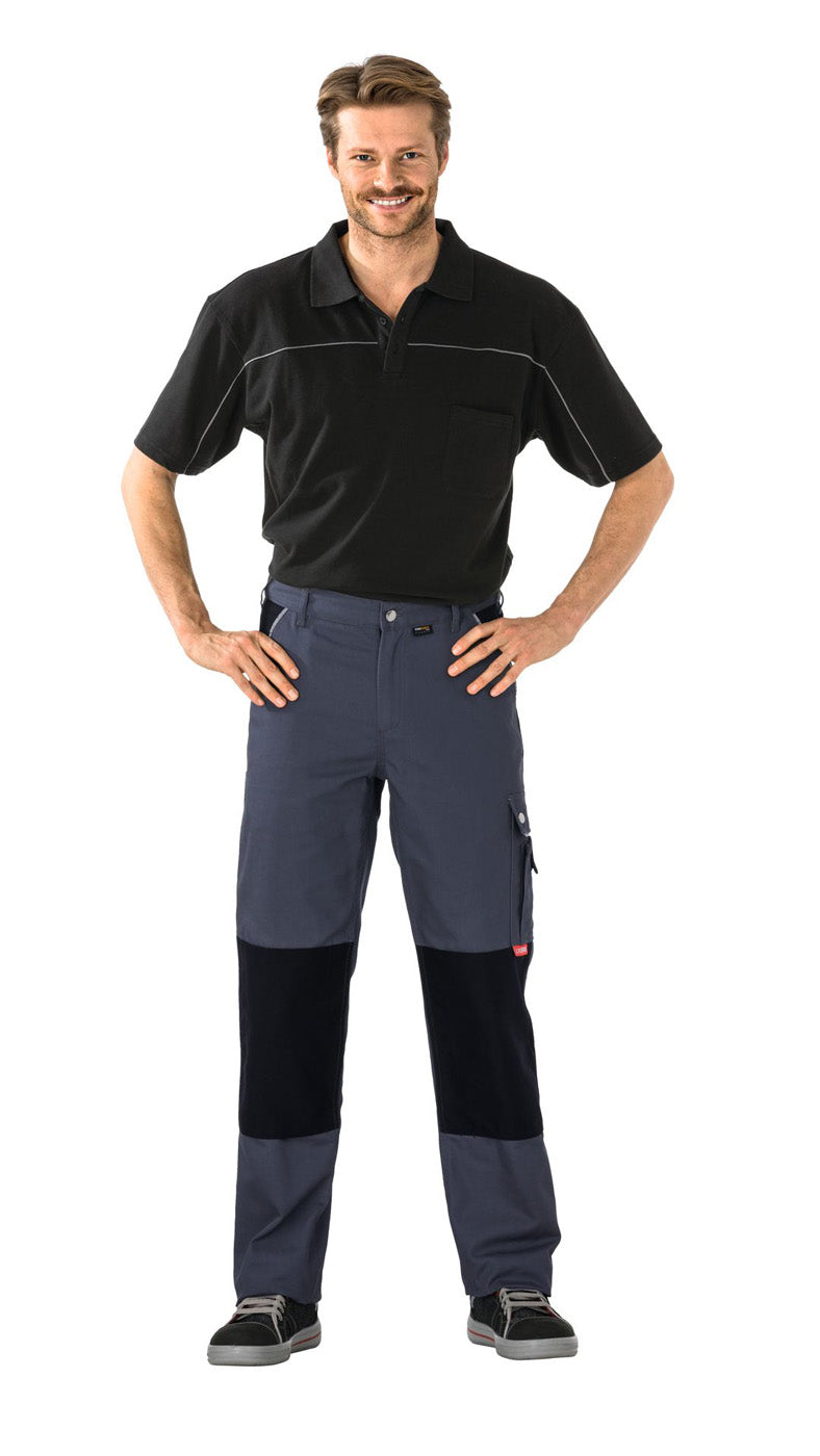 Planam Bundhose Canvas 320 grau/schwarz