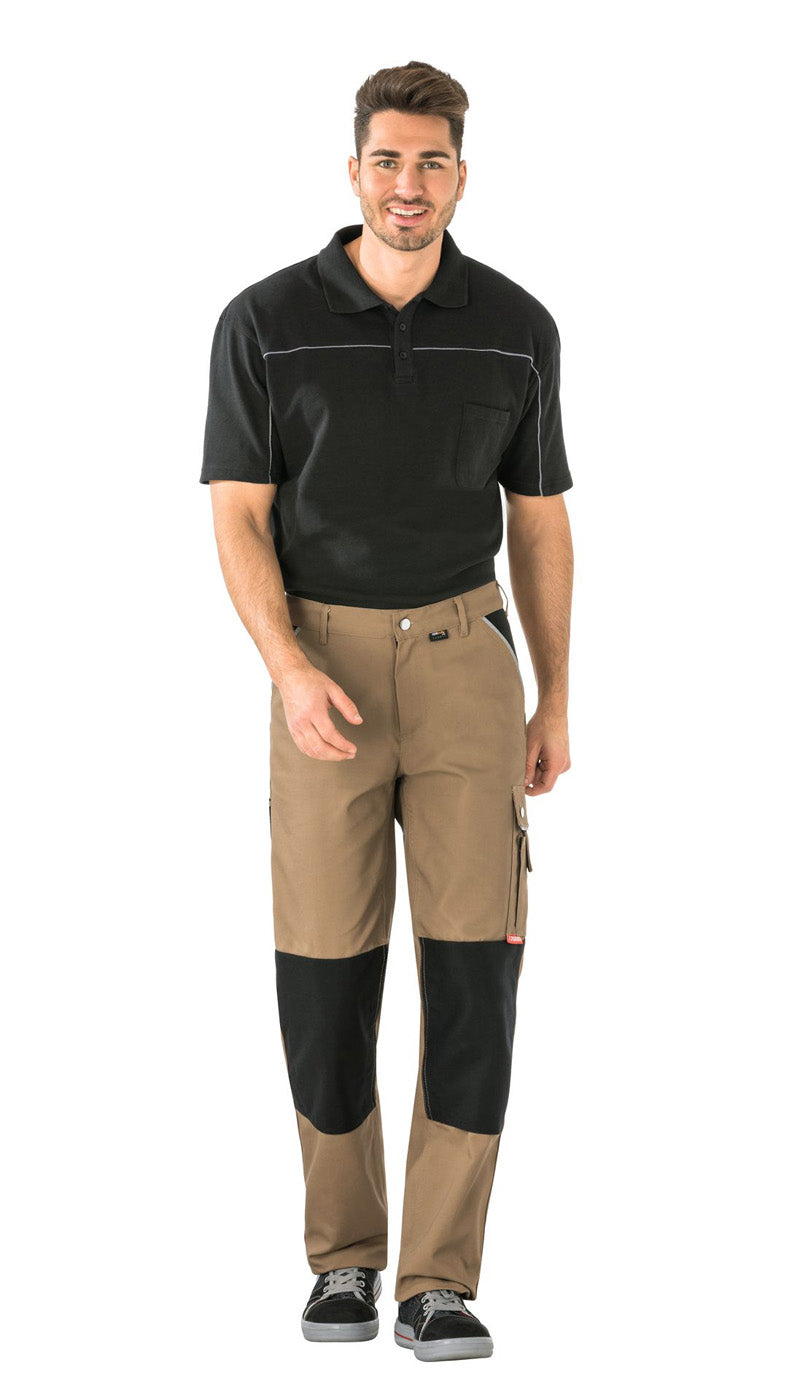 Planam Bundhose Canvas 320 khaki/schwarz