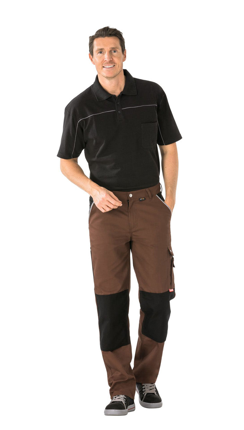Planam Bundhose Canvas 320 braun/schwarz