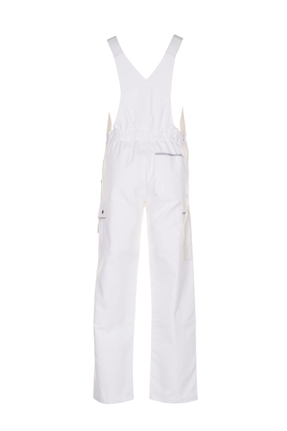 Planam Latzhose Canvas 320 reinweiß/reinweiß