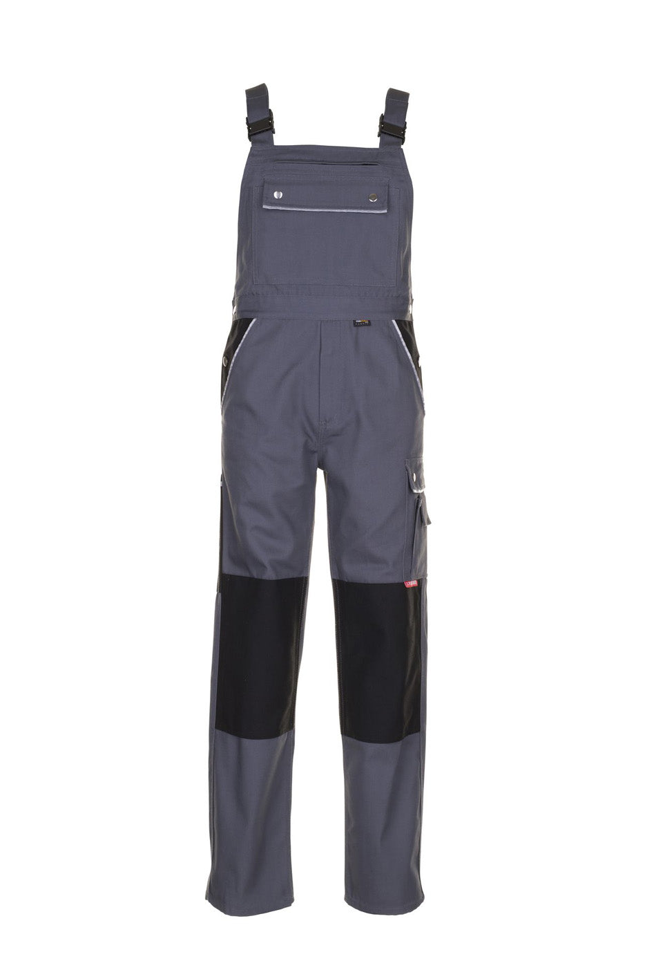 Planam Latzhose Canvas 320 grau/schwarz