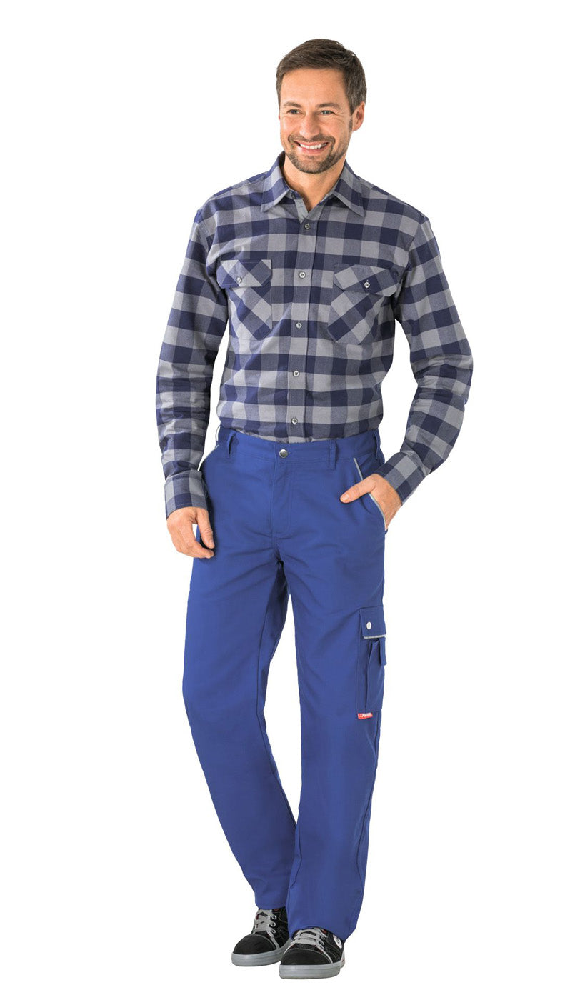 Planam Thermohose Canvas 320 kornblau