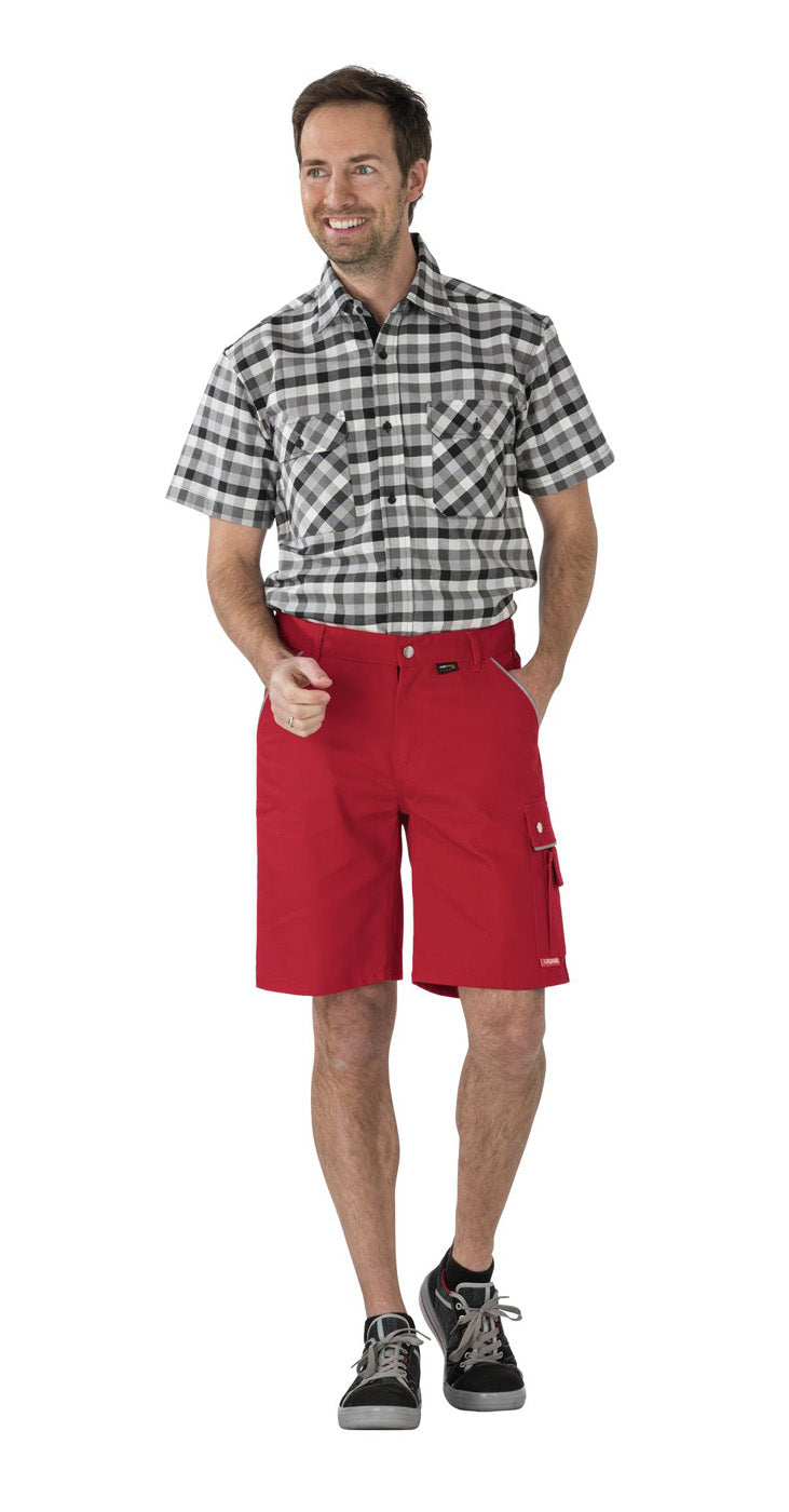 Planam Shorts Canvas 320 rot/rot