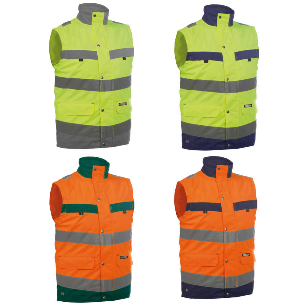 DASSY Bilbao Warnschutz Weste gefüttert