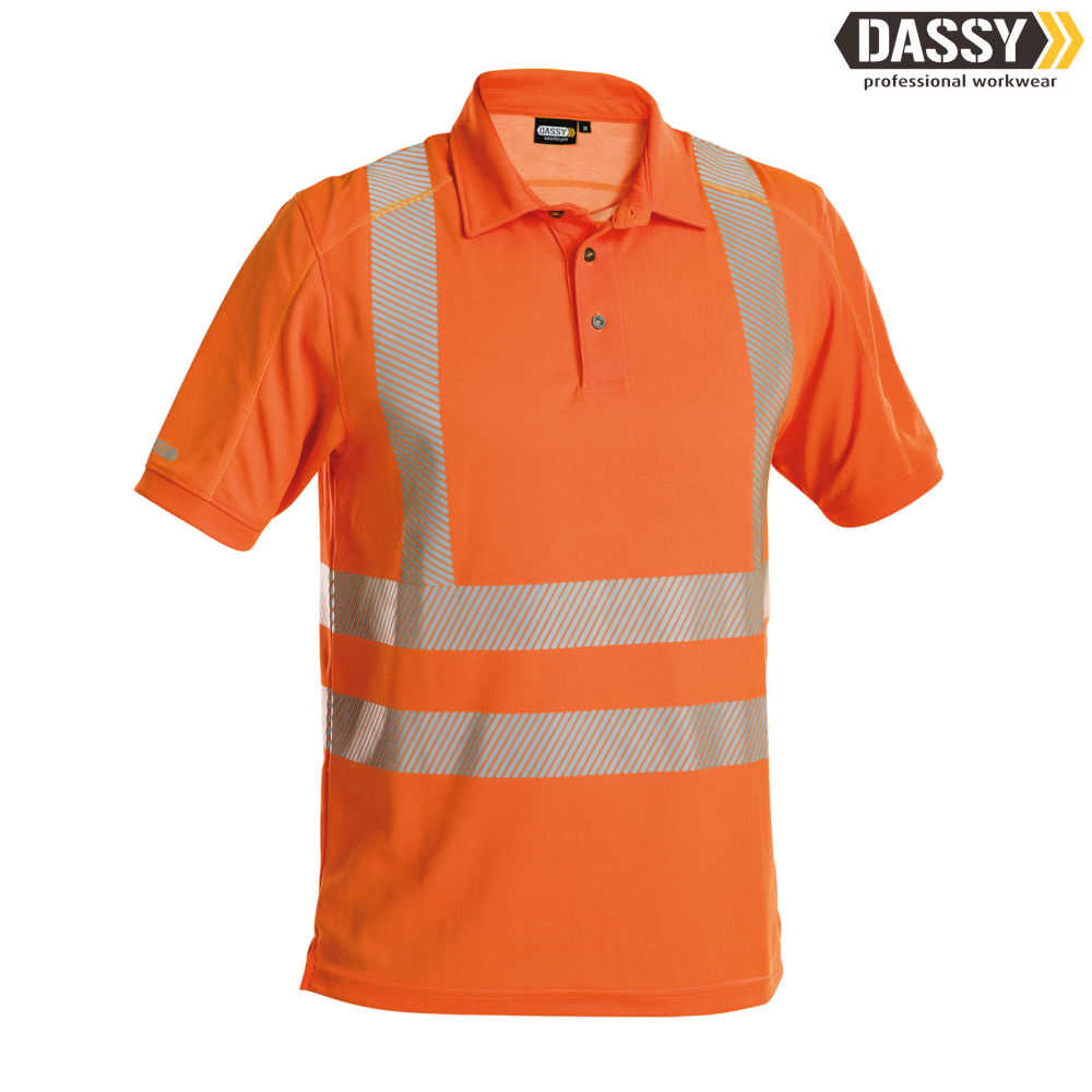 DASSY Brandon Warnschutz UV-Poloshirt orange