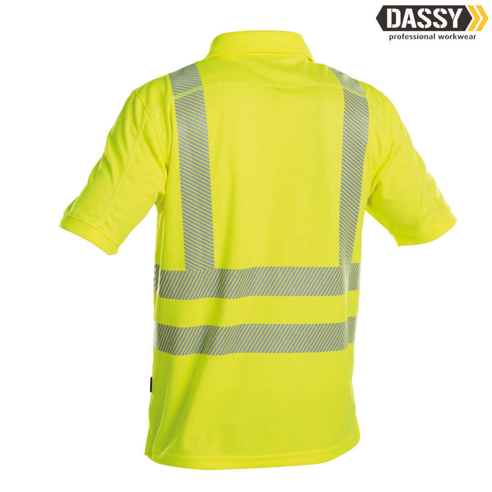 DASSY Brandon Warnschutz UV-Poloshirt gelb