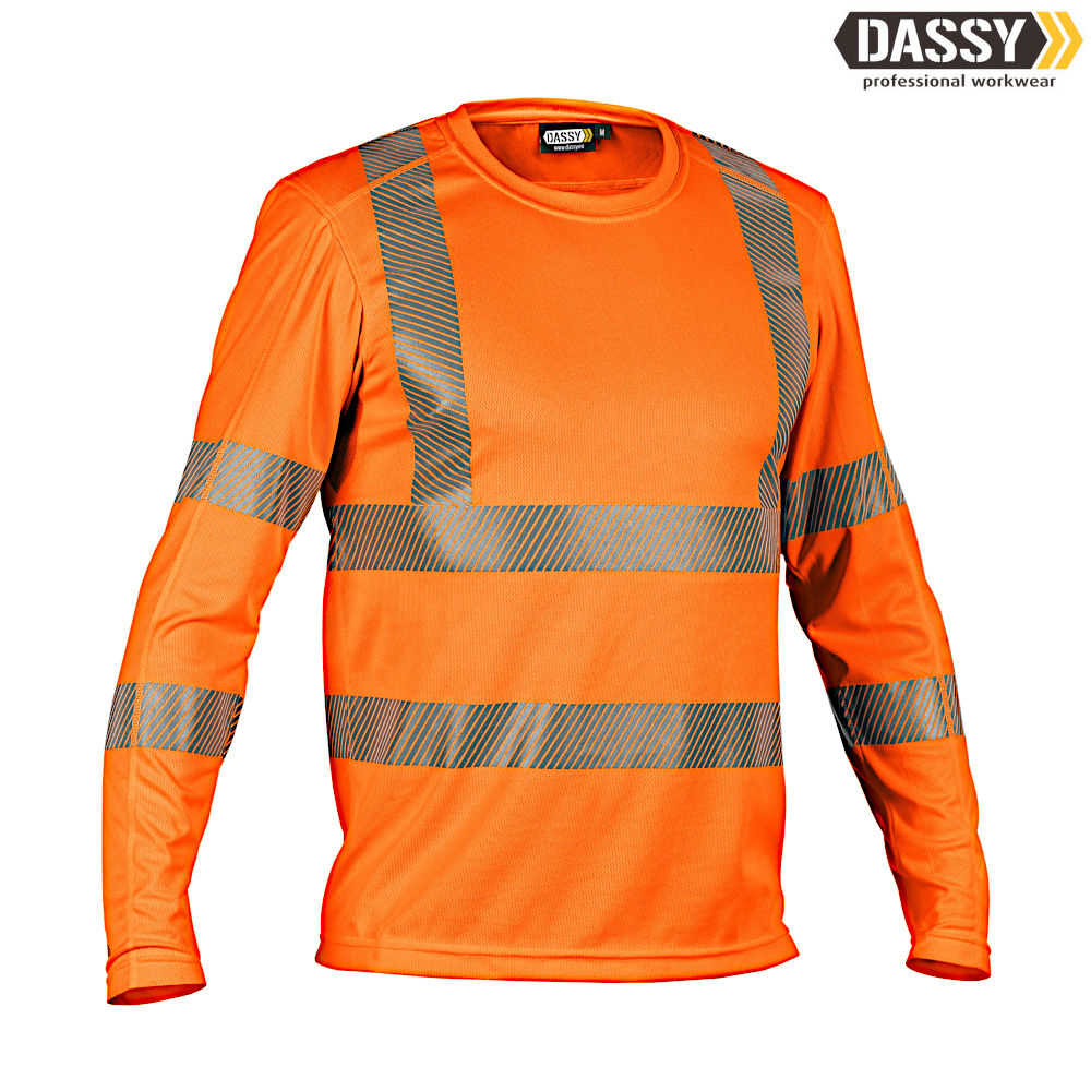 DASSY Carterville Warnschutz UV-T-Shirt mit langen Ärmeln