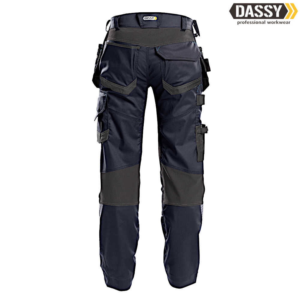 DASSY FLUX Arbeitshose Stretch nachtblau anthrazitgrau