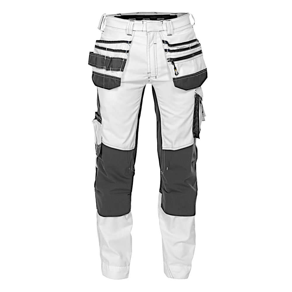 DASSY Flux Painters Malerhose Stretch weiss grau