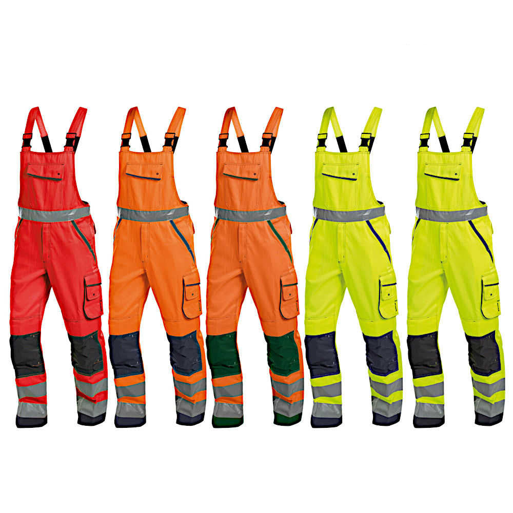 DASSY Malmedy Warnschutz Latzhose mit Kniepolstertaschen