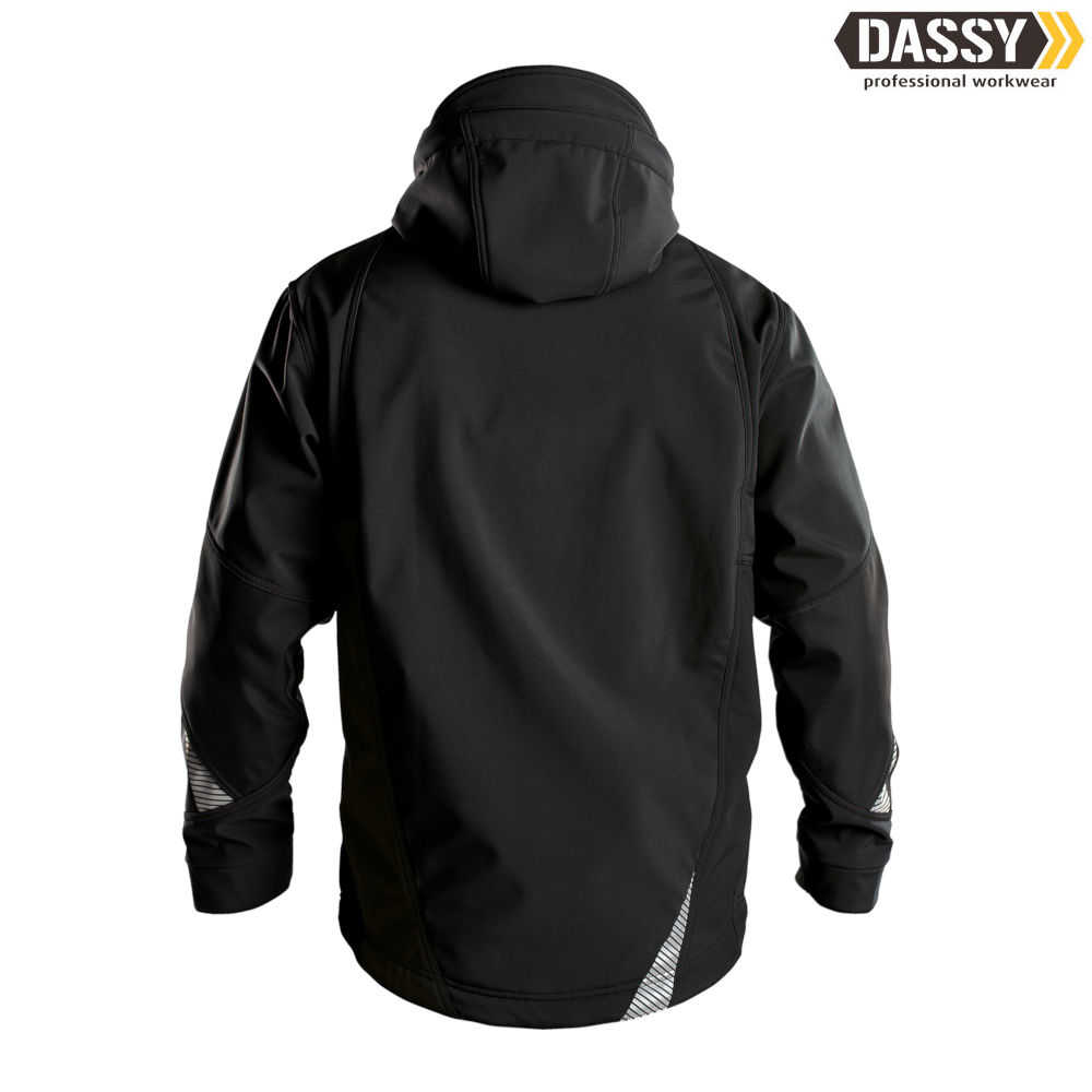 DASSY Gravity Softshell-Jacke schwarz