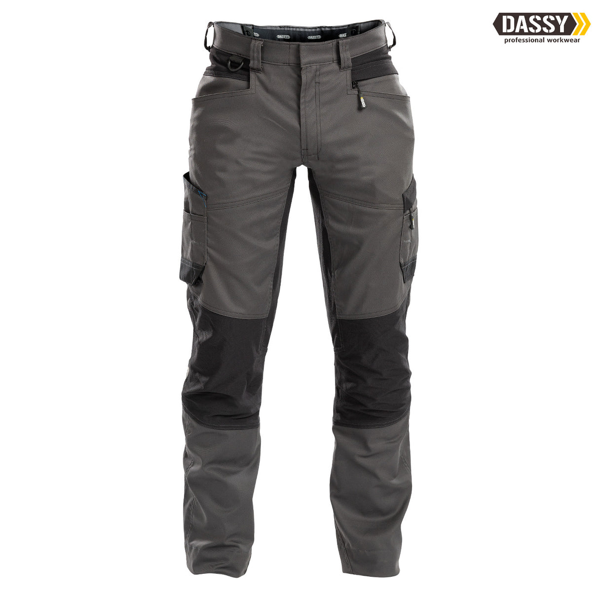 DASSY® Helix Arbeitshose Stretch D-Flex grau schwarz
