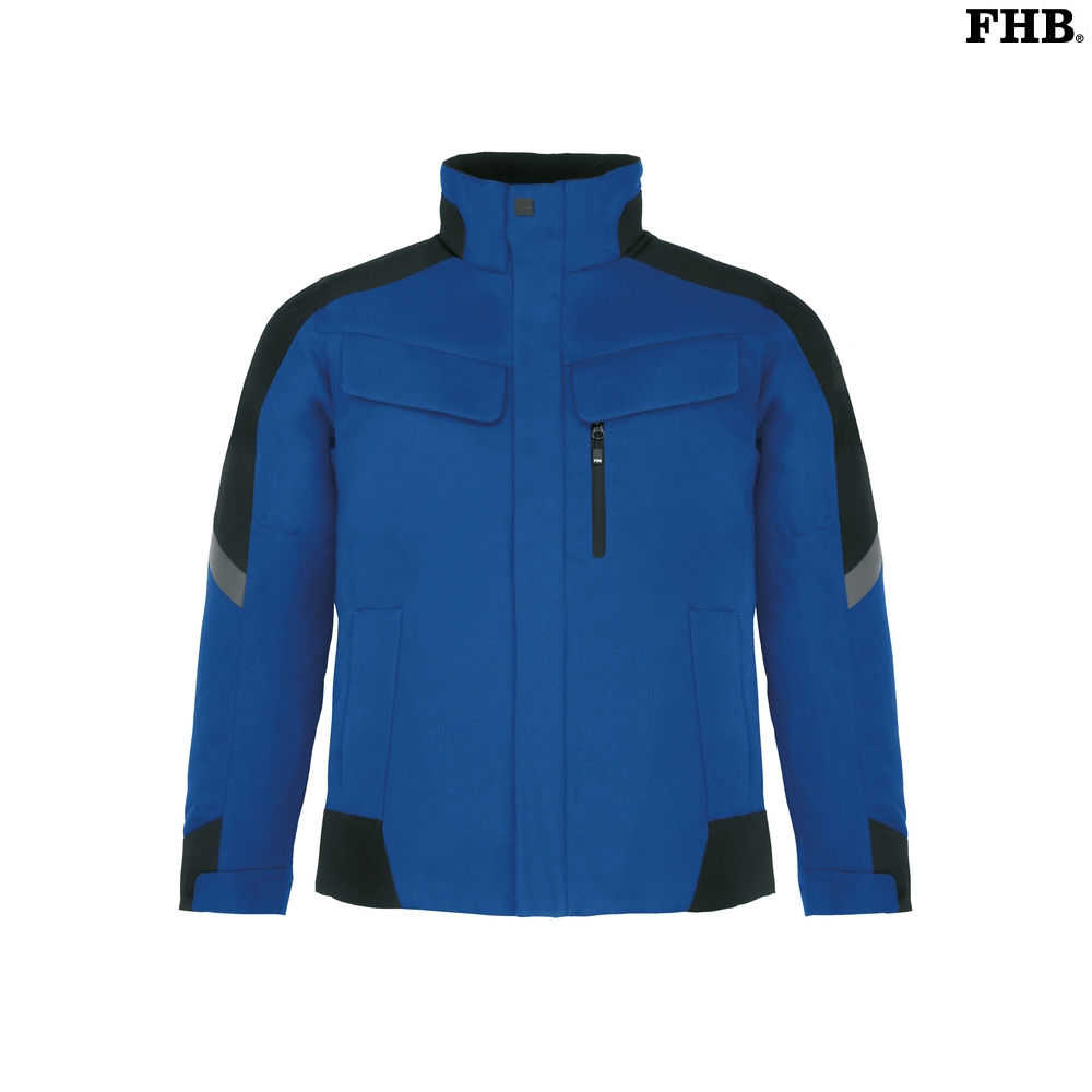 FHB LARS Arbeitsjacke Winter royalblau schwarz