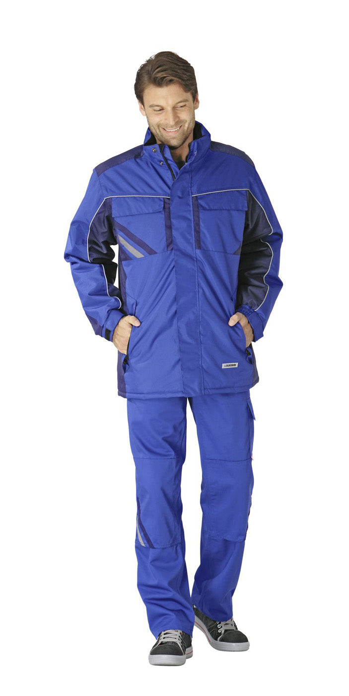 Planam Winterjacke Highline kornblau/marine/zink