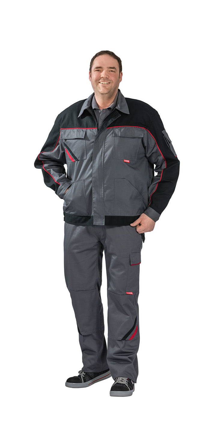 Planam Bundjacke Highline schiefer/schwarz/rot