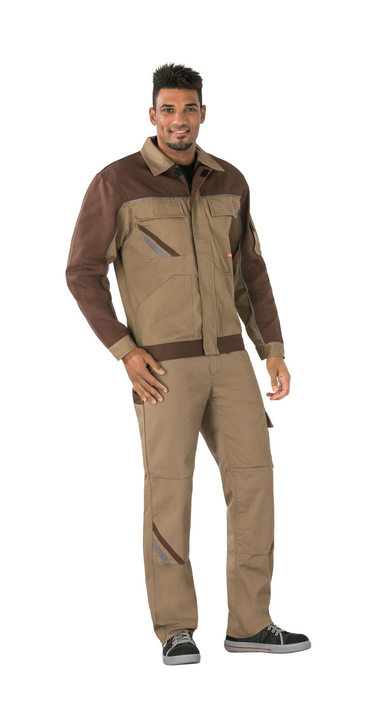 Planam Bundjacke Highline khaki/braun/zink