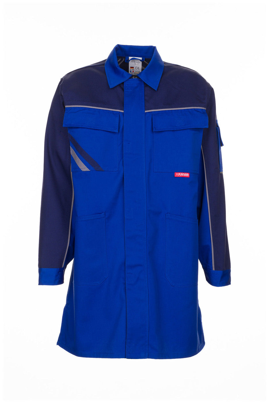 Planam Berufsmantel Highline kornblau/marine/zink