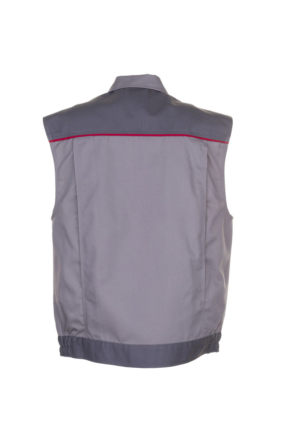 Planam Weste Highline zink/schiefer/rot