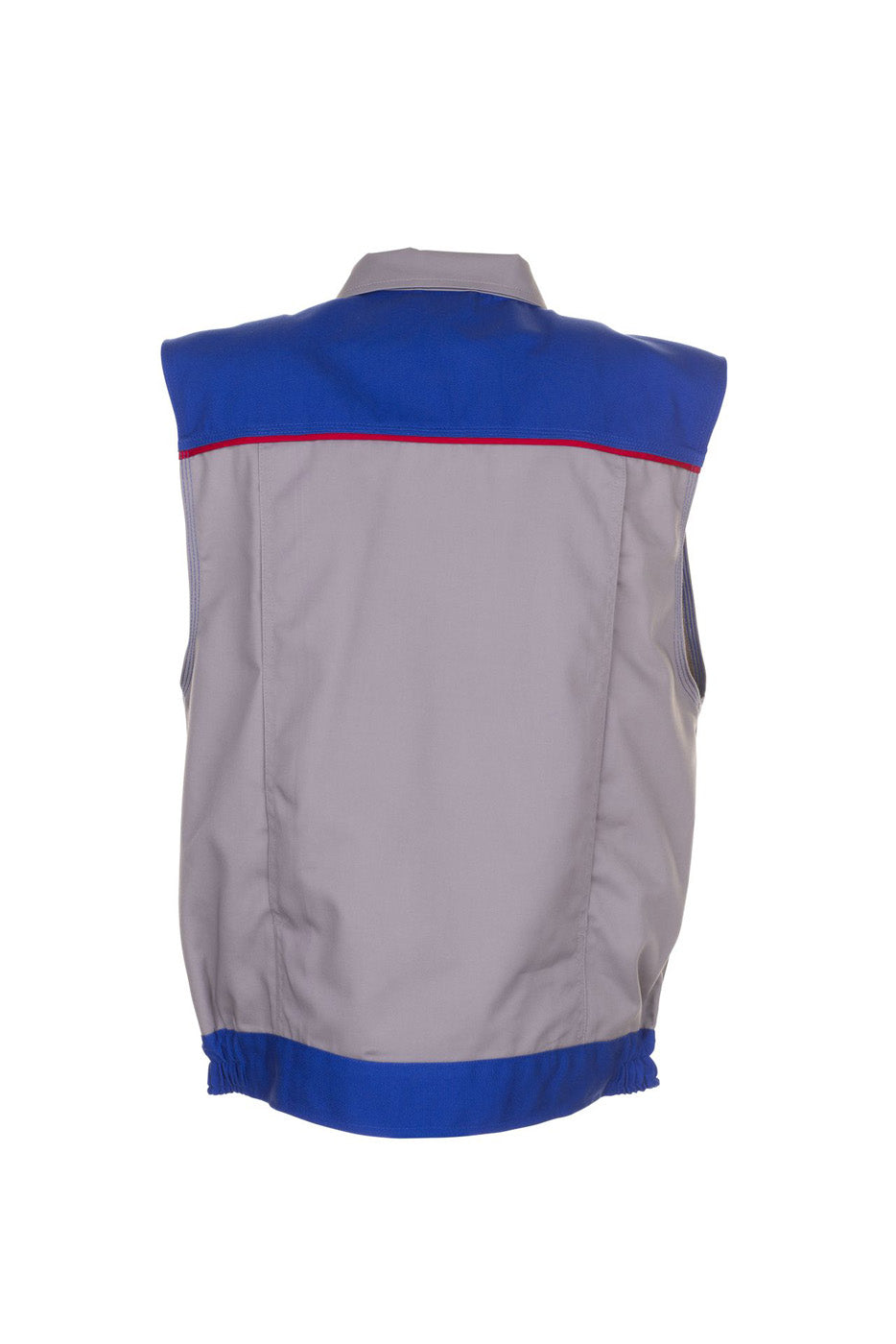 Planam Weste Highline zink/kornblau/rot