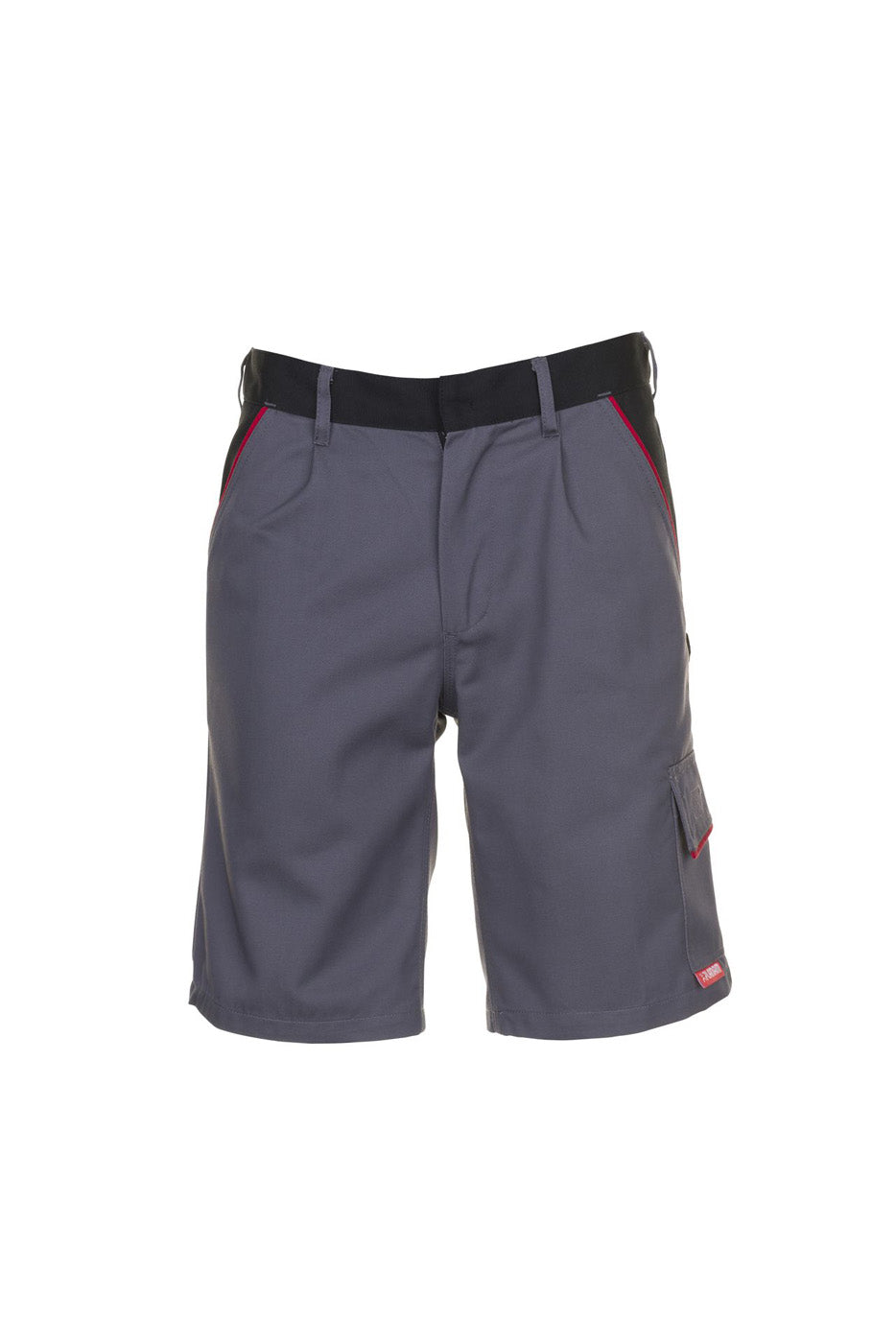 Planam Shorts Highline schiefer/schwarz/rot