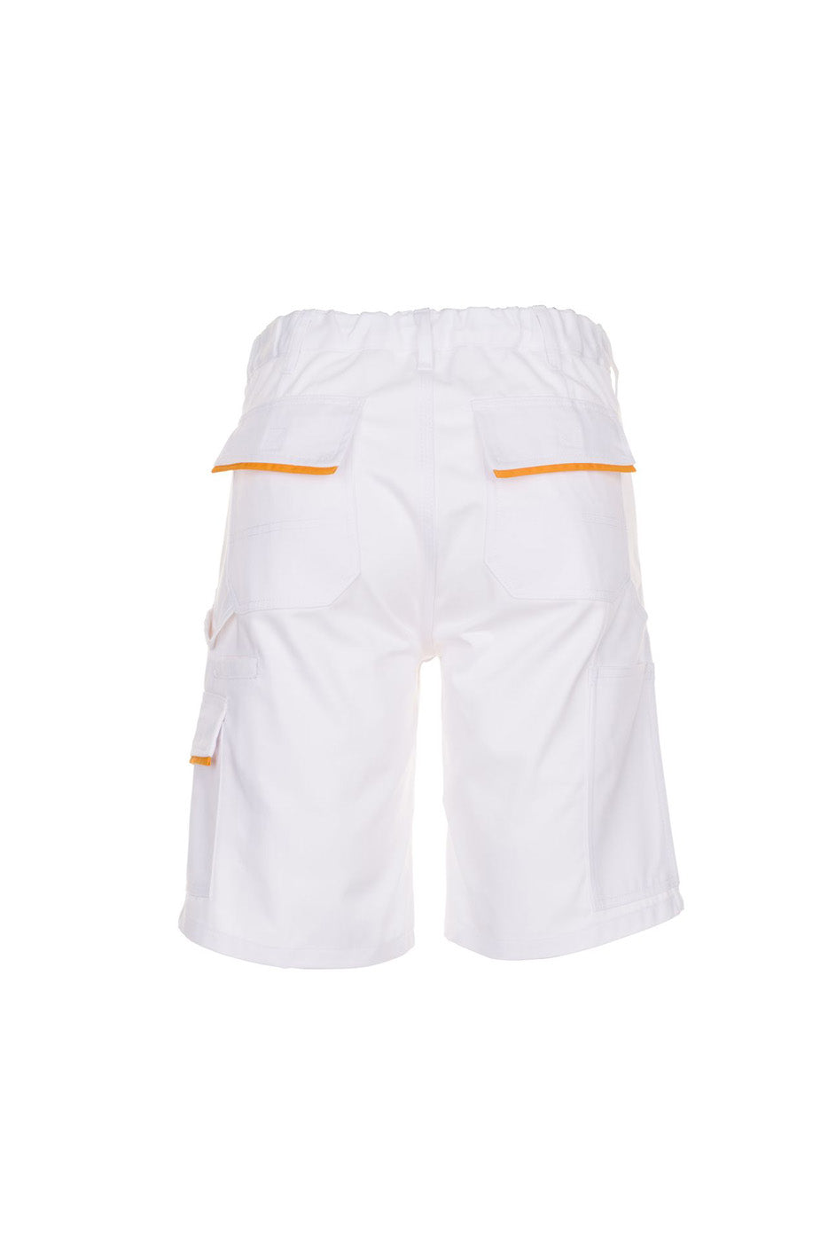 Planam Shorts Highline reinweiß/reinweiß/gelb