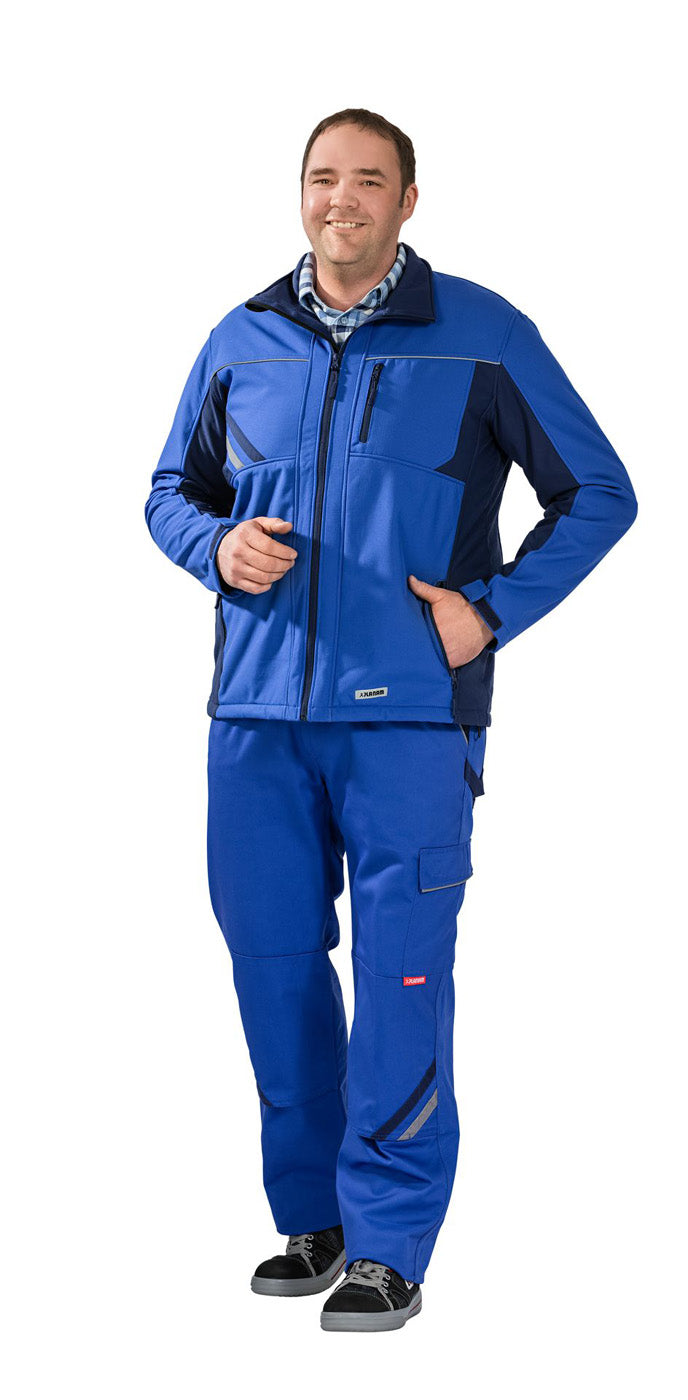 Planam Softsjacke Highline kornblau/marine/zink