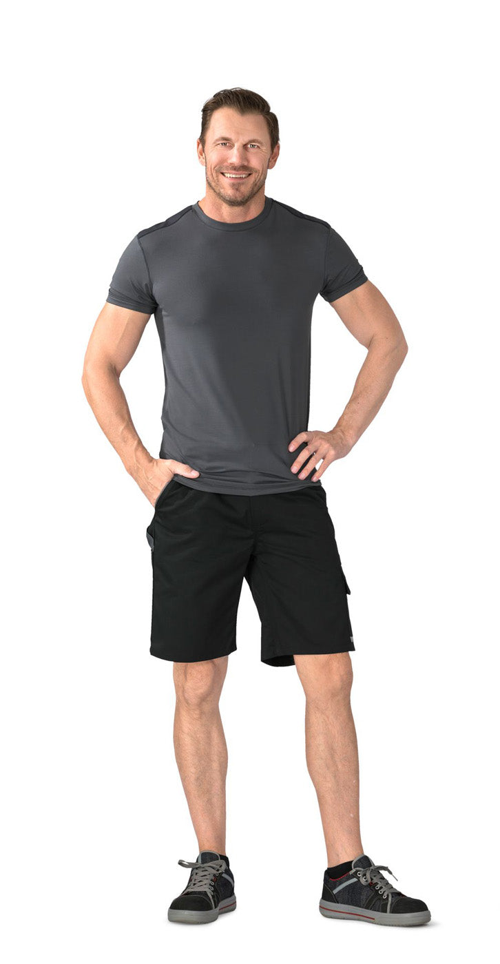 Planam Shorts Highline schwarz/schiefer/zink