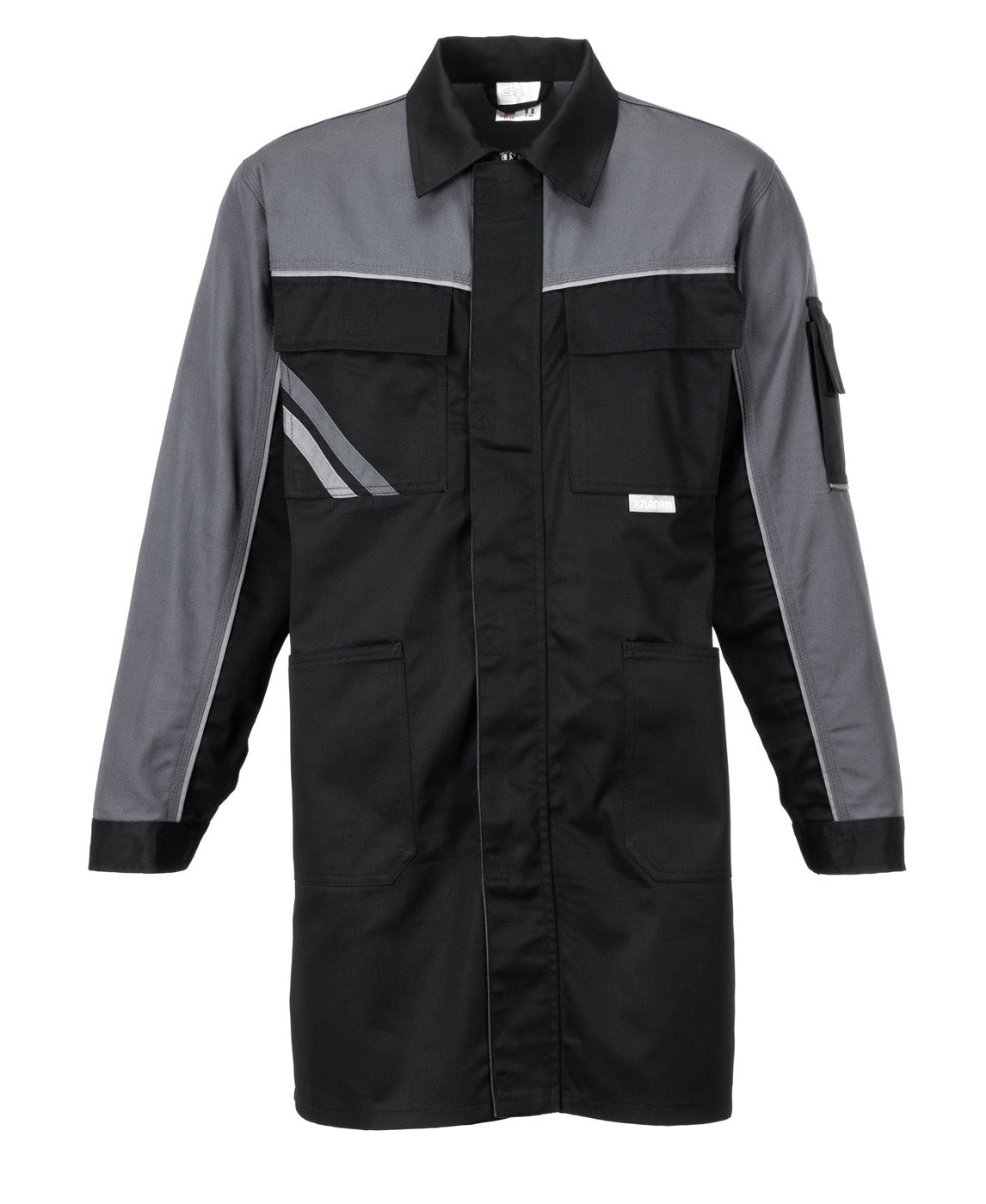 Planam Berufsmantel Highline schwarz/schiefer/zink