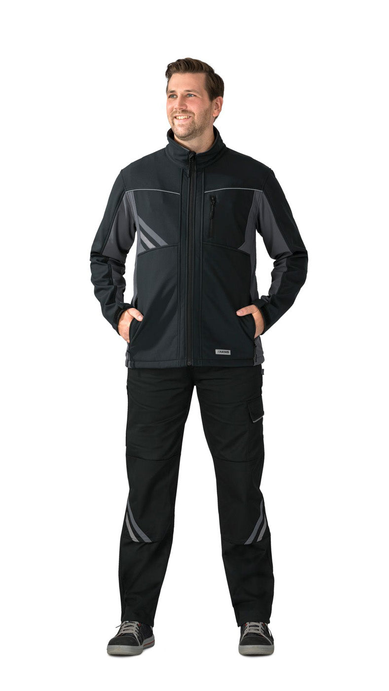 Planam Softsjacke Highline schwarz/schiefer/zink