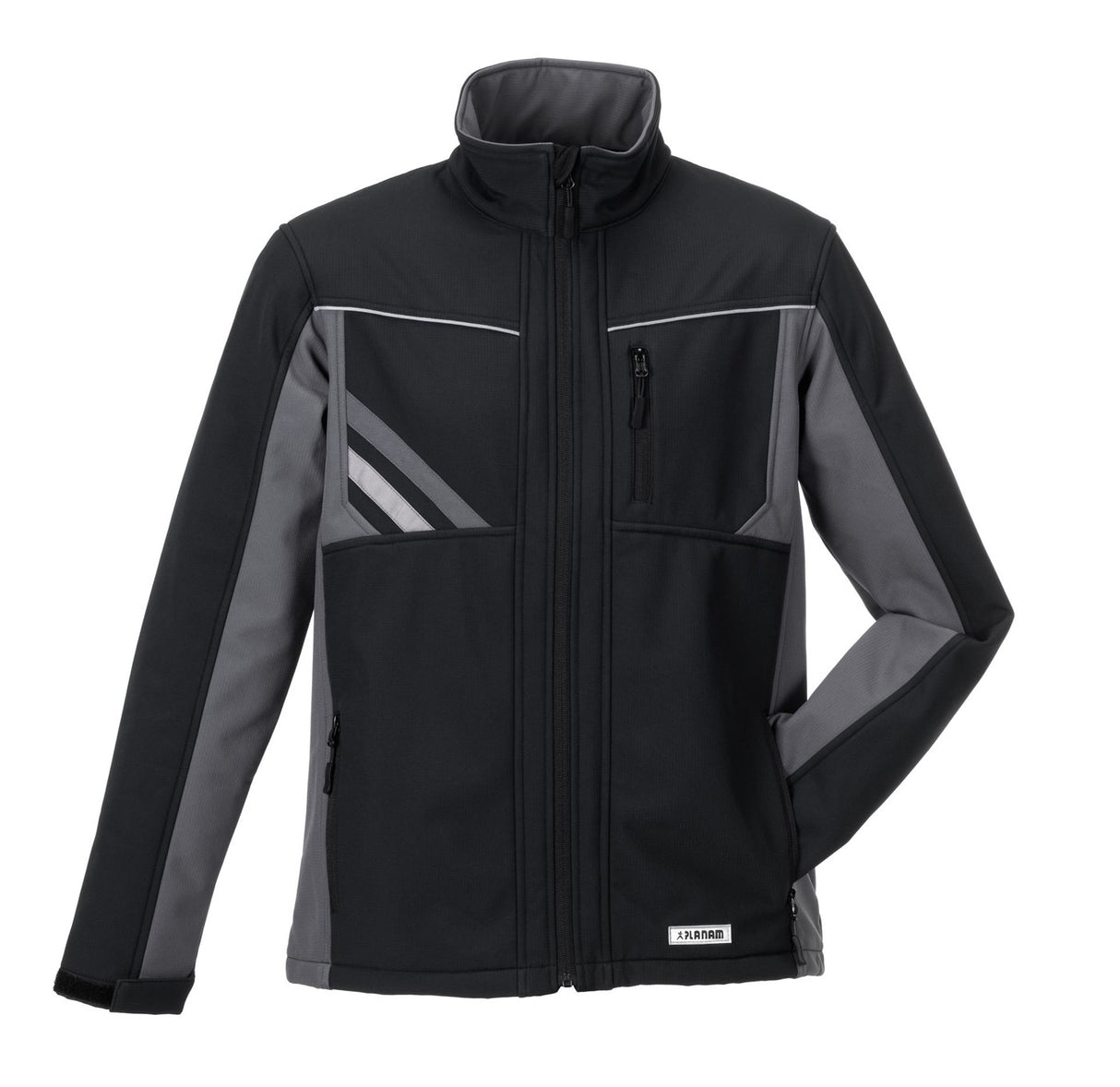Planam Softsjacke Highline schwarz/schiefer/zink